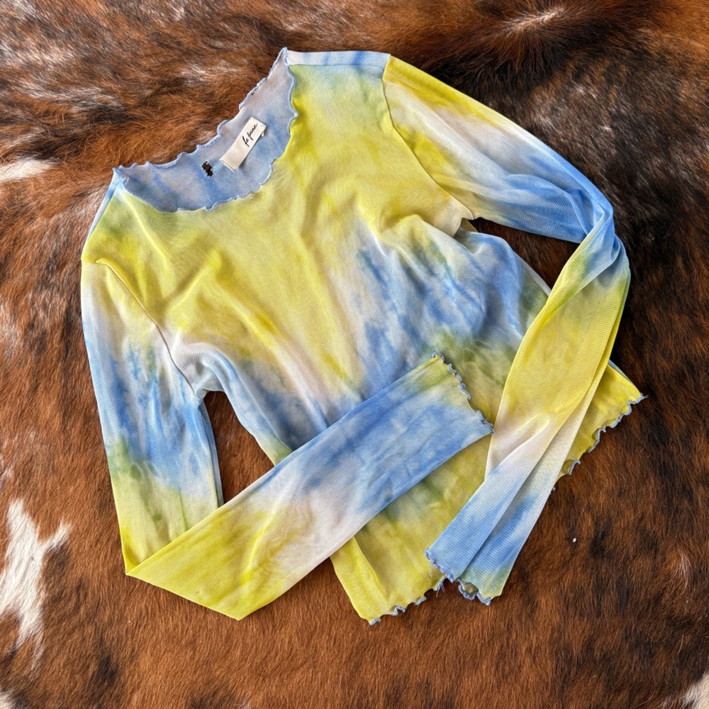 Tie-Dye Long Sleeve Top